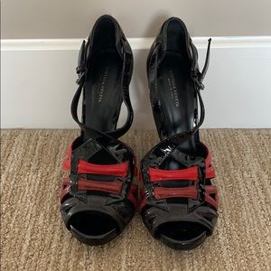 Bottega Veneta high heel sandal wedges